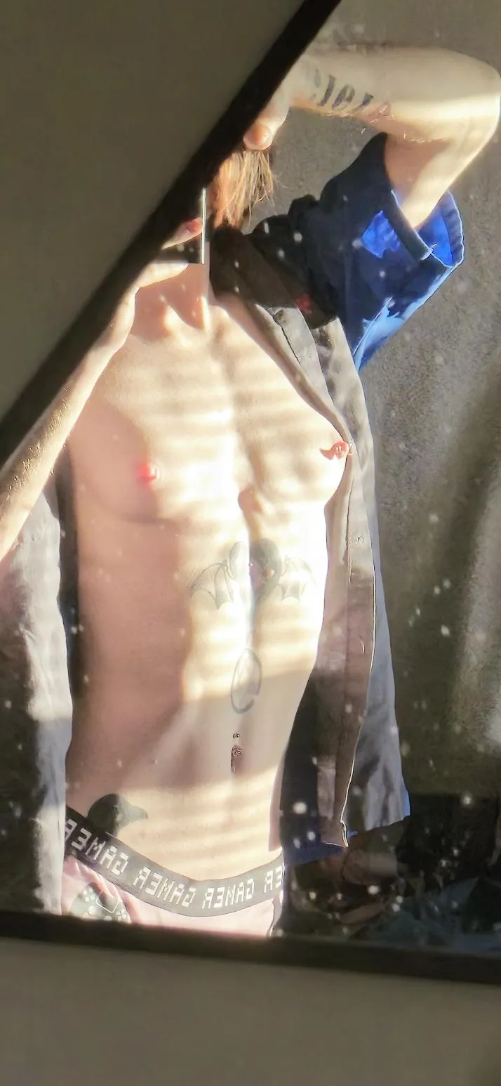 The other technician guys stare at me in the changing room for some reason. posted by Hugly_Duckling