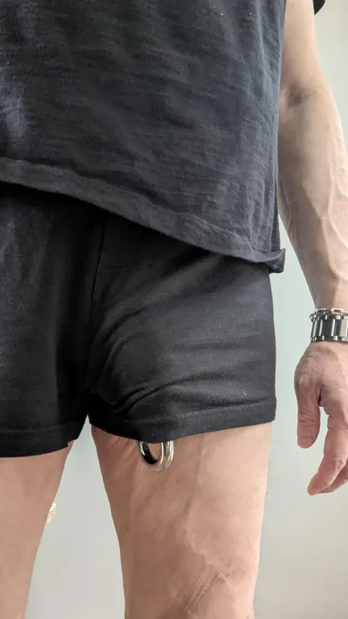 Whoops! Jumped off the couch to sign for a package. Thank goodness it was a male FedEx guy. 😳 by SBFH