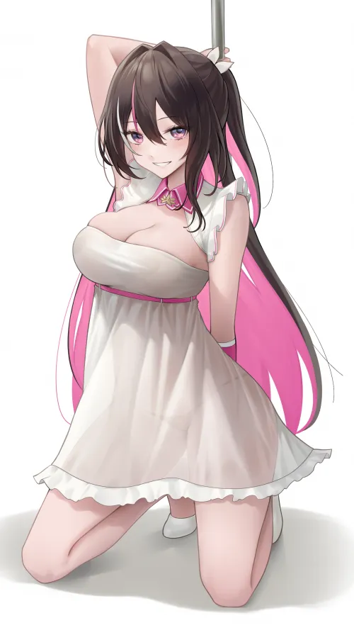 AZKi on the pole [Hololive] by theAprel