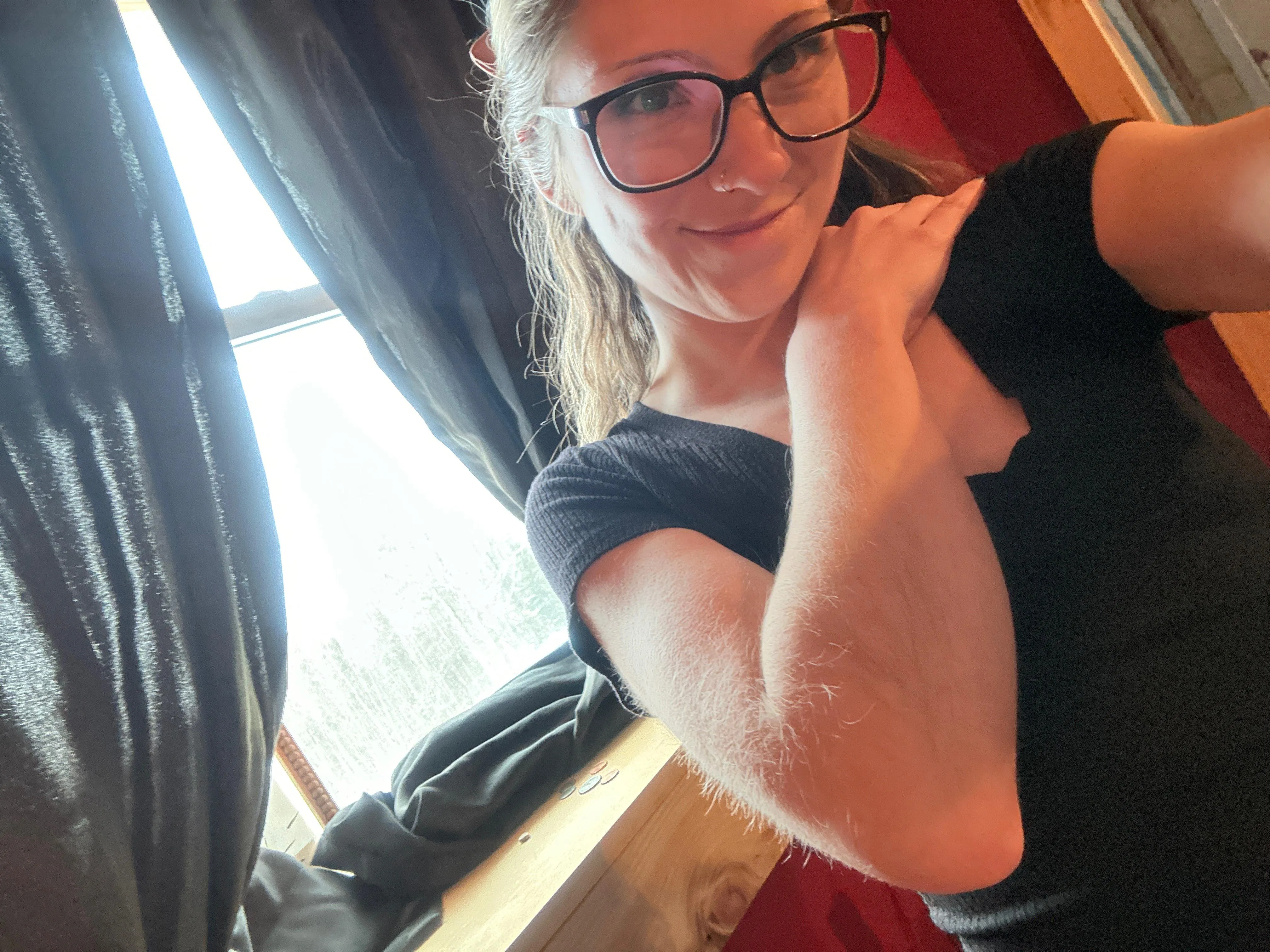 Blonde peach fuzz is the perfect accessory to any selfie posted by Fun_size_queen