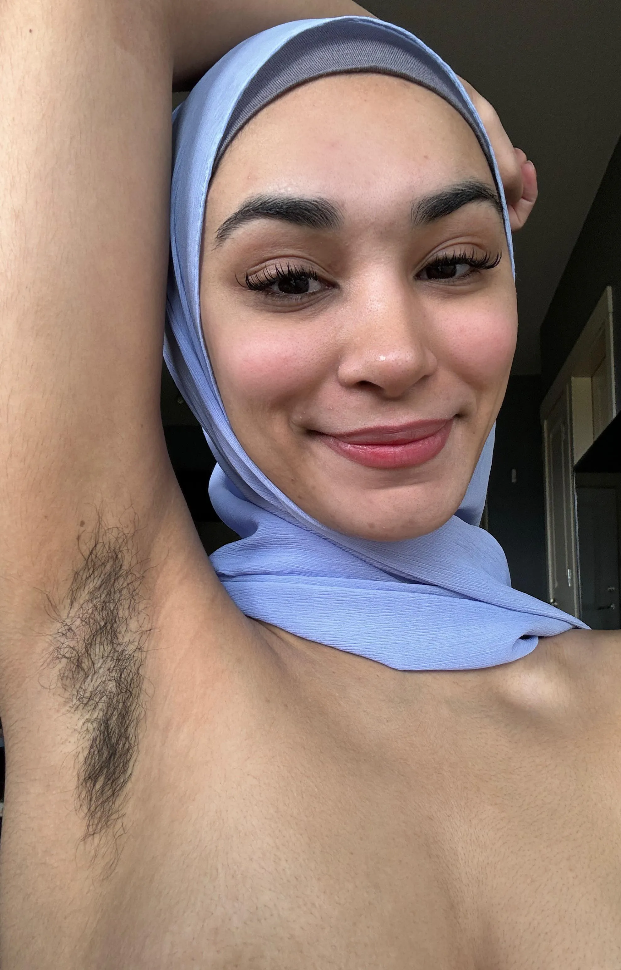 Hairy armpit selfie cause I know you love them posted by Saharbbyy
