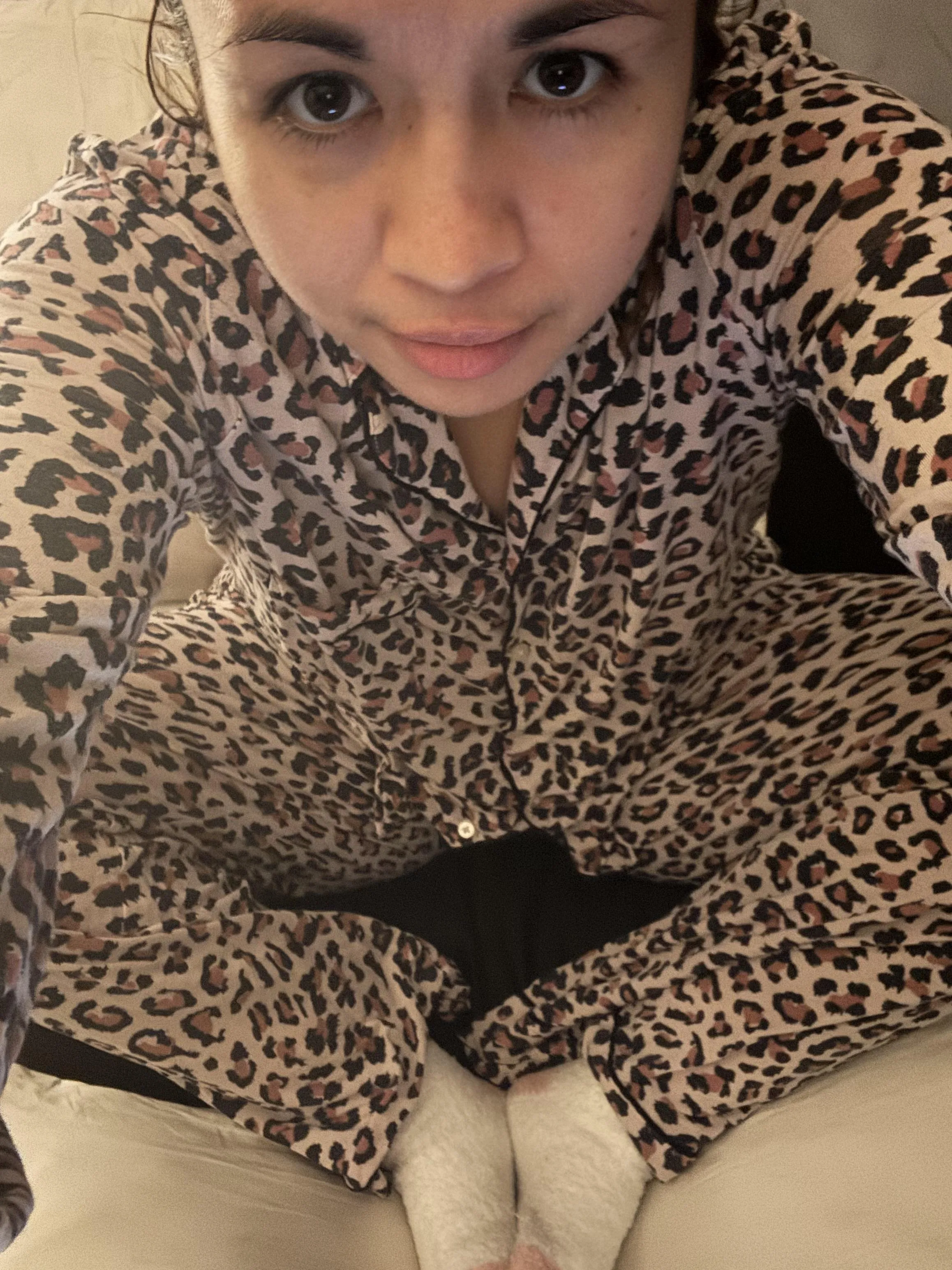 Like my leopard print jammies? posted by Fabulous_Fall7460
