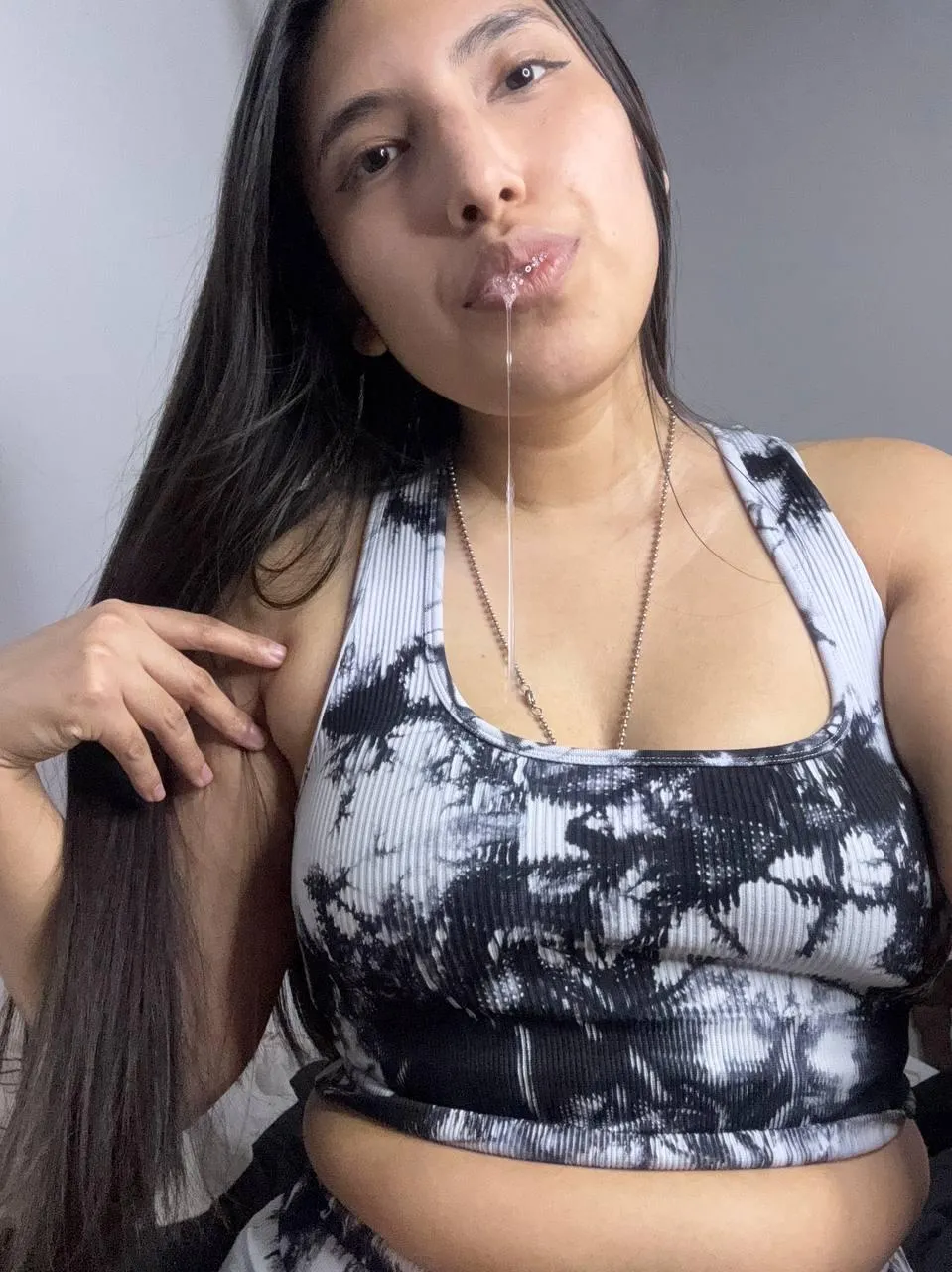 Bubbly saliva, ready for your consumption! posted by egirlulu