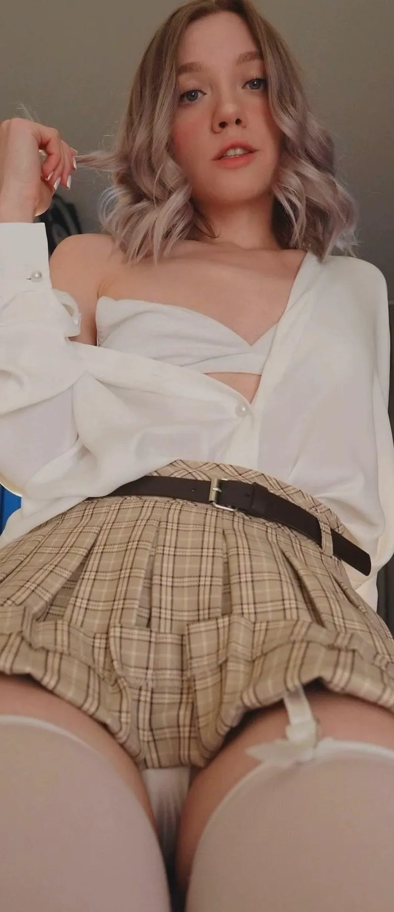 Maybe that tiny blonde should hug you with her legs posted by ShyVelvetRose