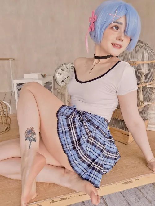 Rem from Re:Zero cosplay by Neyrodesu by Neyrodesu