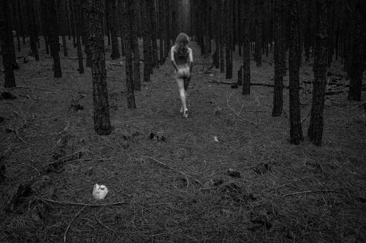 A beautiful lady in a forest 🌳 by JPdiaries