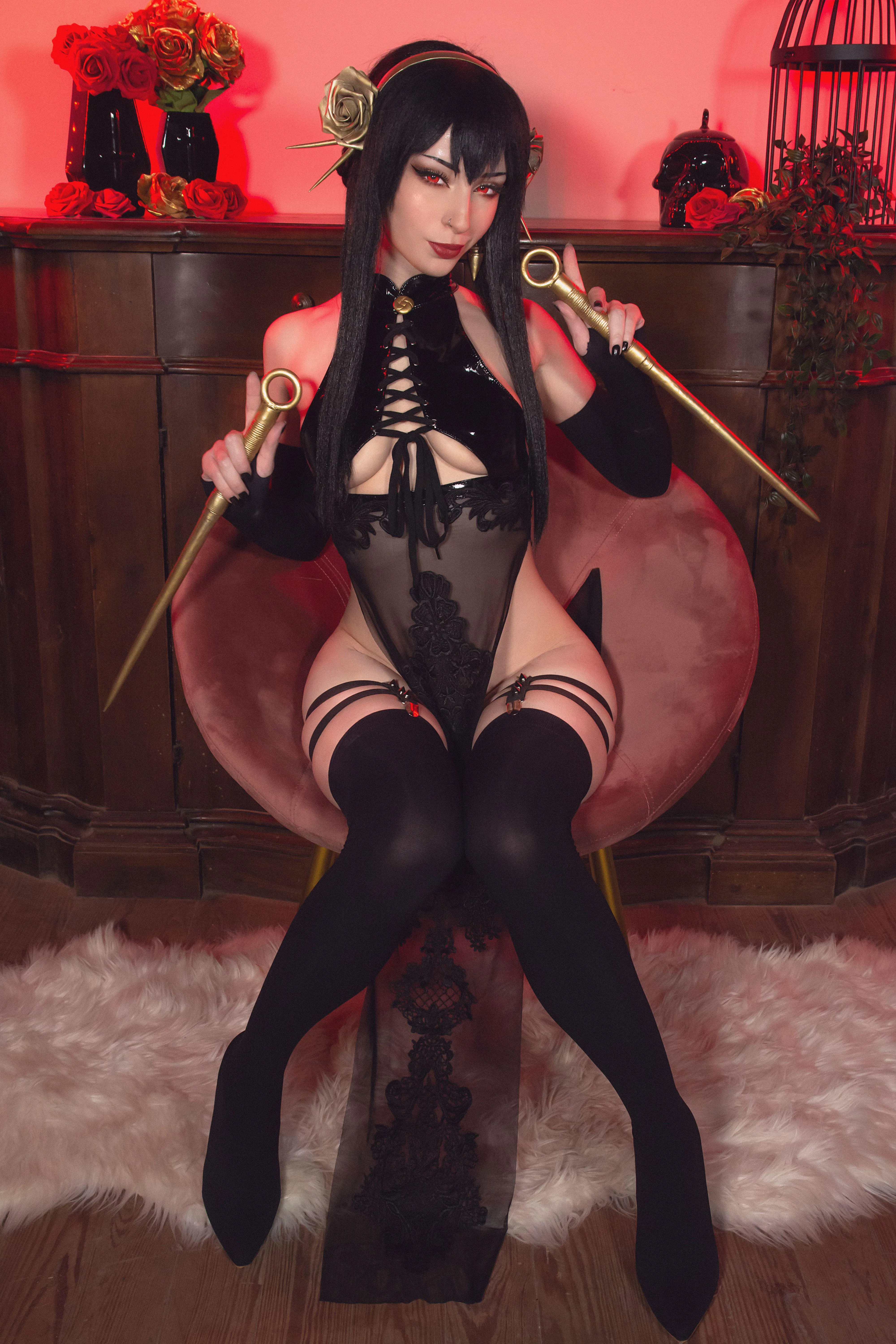 Bad ass Yor Forger by me (Shiroktsne) posted by Weird-Doughnut7002