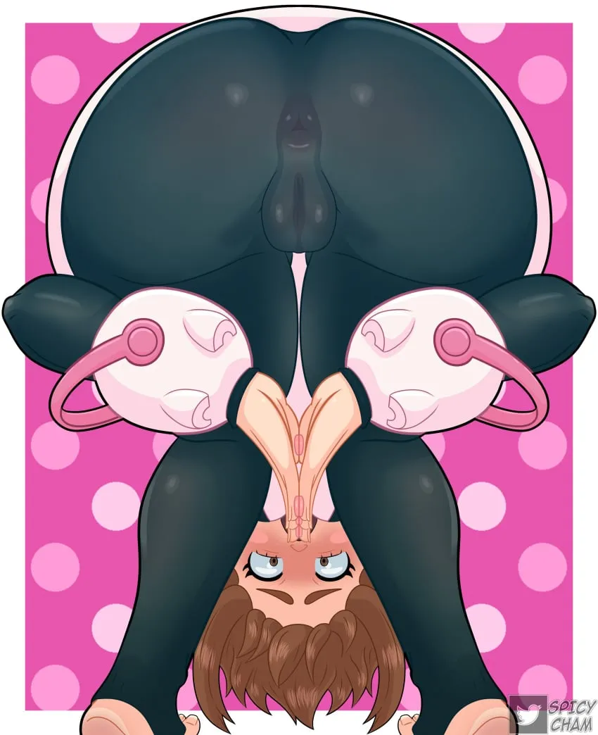 Ochako showing off the best part of her hero suit (spicycham)💙 posted by HHHub69