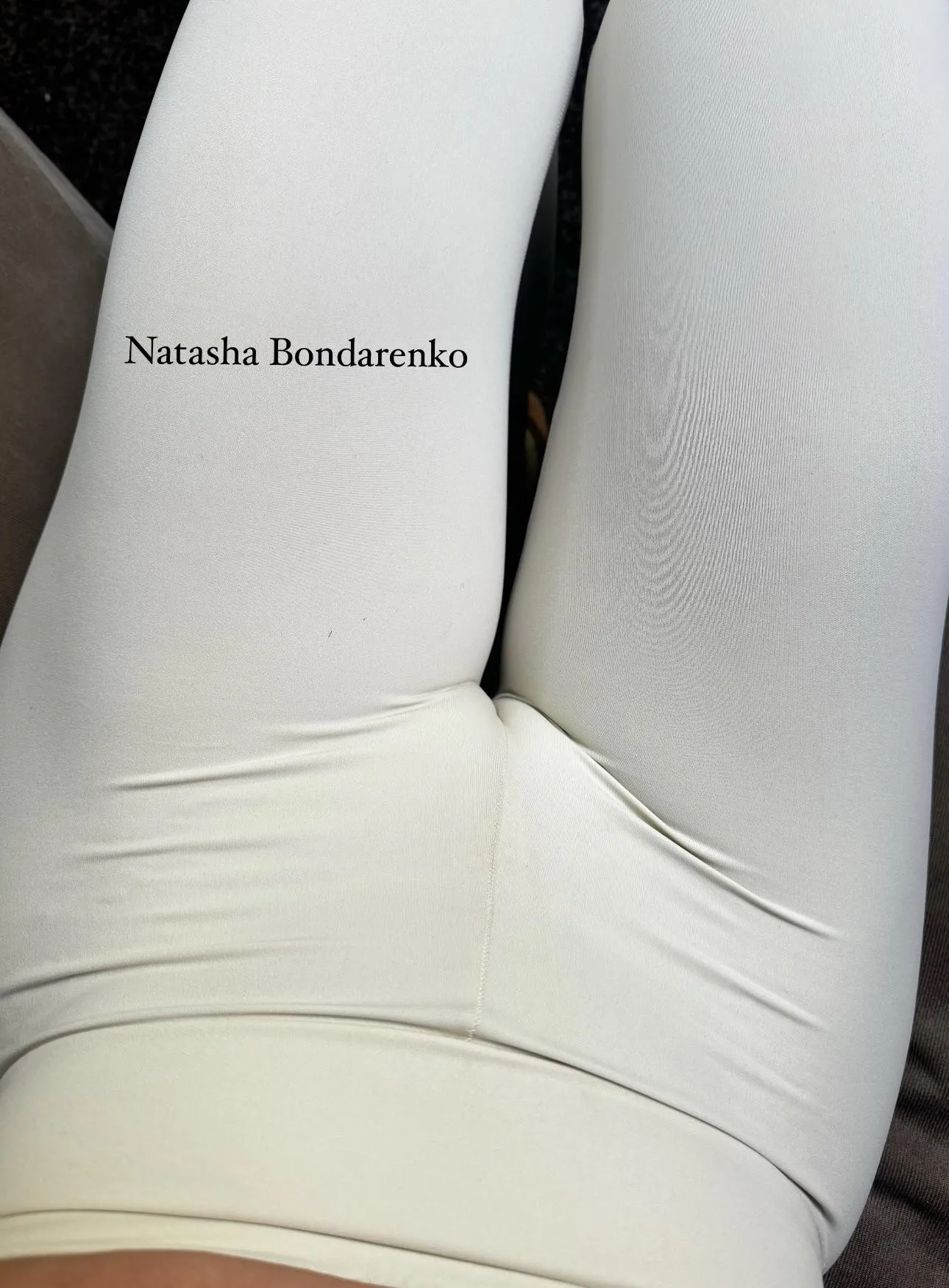 Pov in cream leggings posted by NatyBond_OF