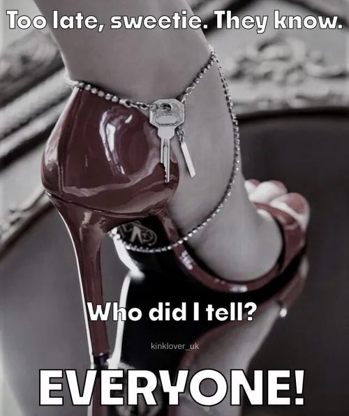 Could you handle your secret being out? Maybe that’s what you dream of? by kinklover_uk