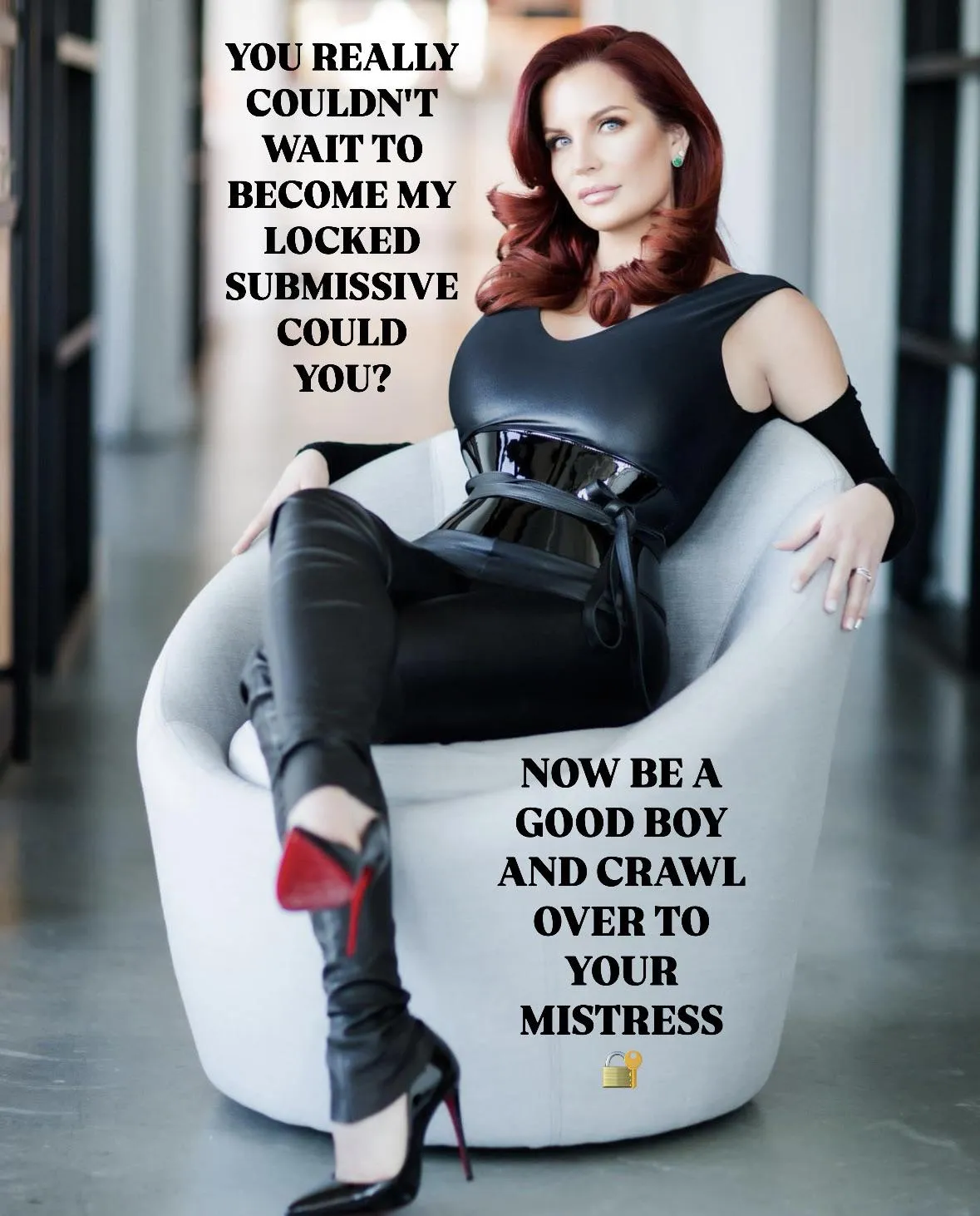 Could you wait? posted by keyholdercaptions