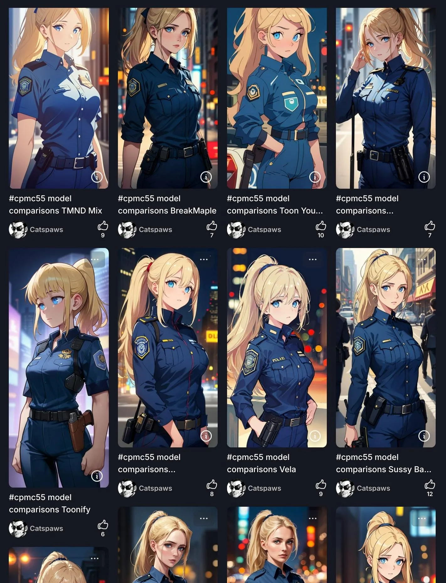 Image Model Comparisons Collection #55 ~265 images! (link in comments) posted by catspaws43