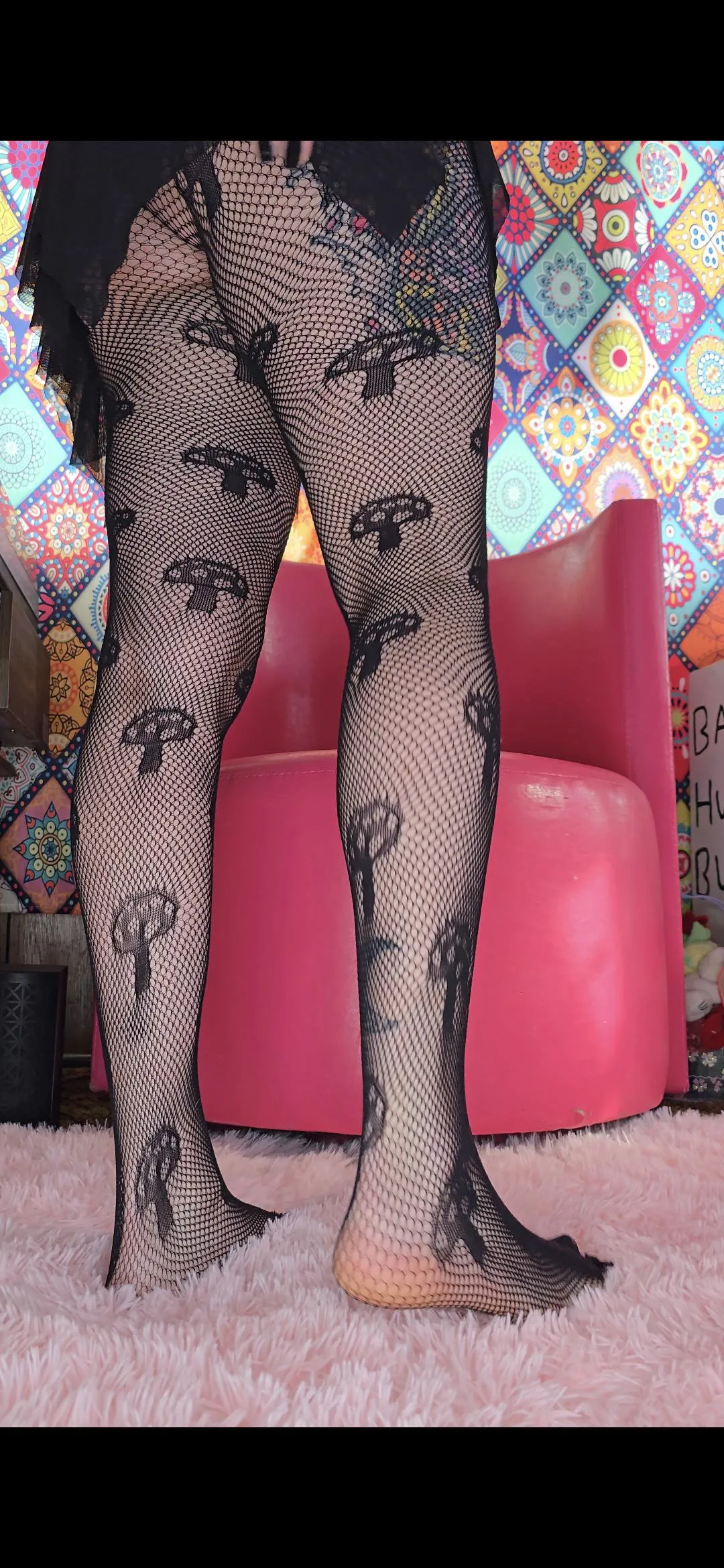 My legs look yummy in nets 😜 posted by freckledpeachfuzz