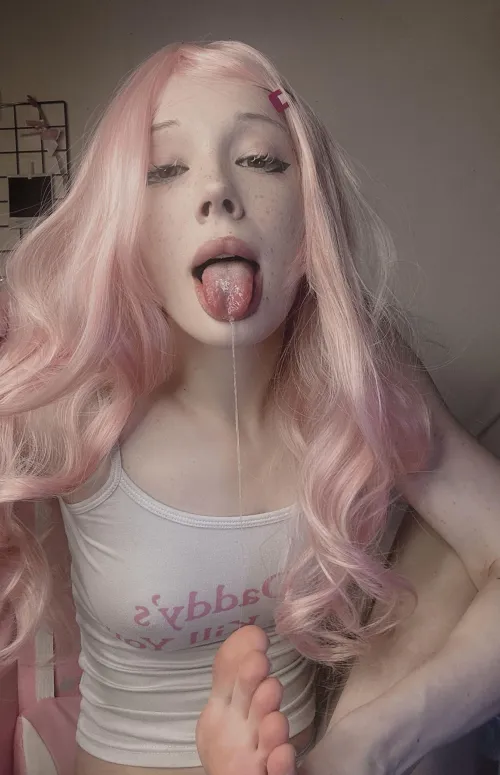 my tongue is as pink as marshmallow by DecayTattoo