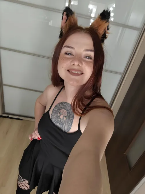 Smiling because I just saw something cute, oh wait, it’s me by InkRuby