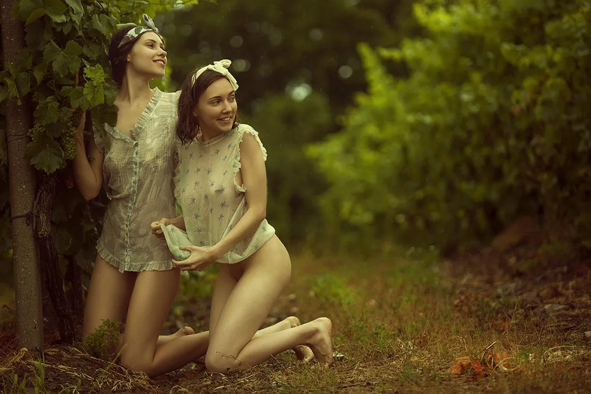 Two orchard girls posted by digitalcitizenalpha