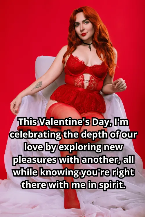 Happy Valentine's Day, my loving stallion. Your support and adoration give me the freedom to ride the waves of passion with others, enriching our bond. [No Imagefap] by MaiaRedhood