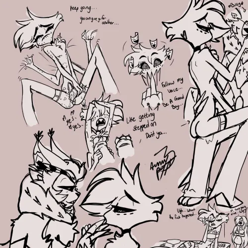 Huskerdust AU Hypno smut (Cred: hunny-Pott Bluesky) by LopsidedCompote5187