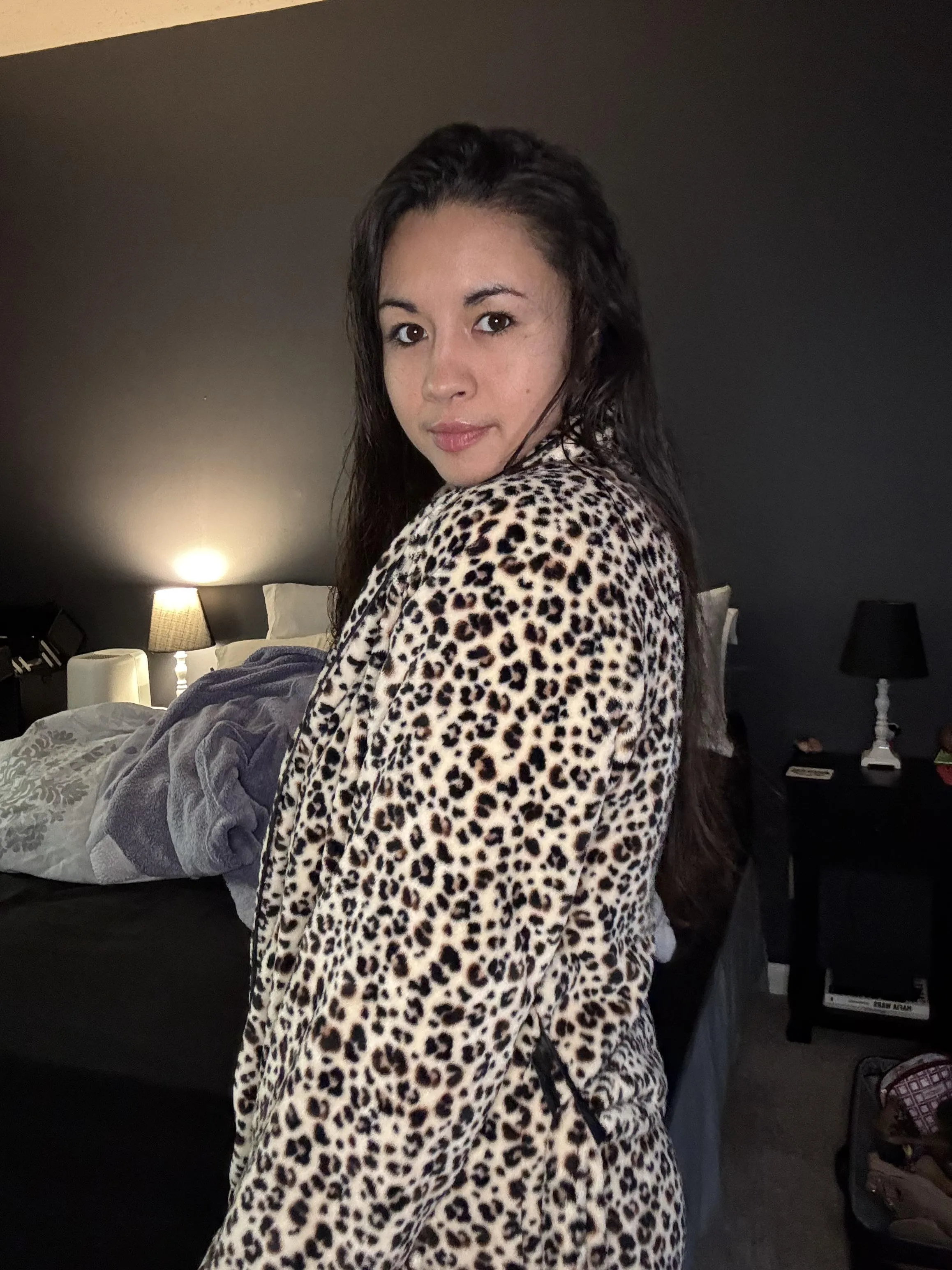 Fuzzy robe leopard print robe. Super cute. posted by Fabulous_Fall7460