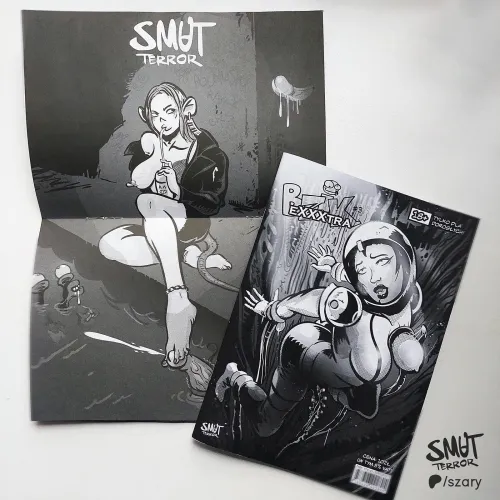 Cover and inside illustration for the Bzik eXXXtra by smut_terror by smut_terror