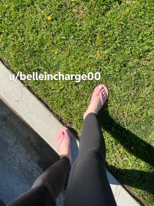 Cute pink rainbow sandals by belleincharge00