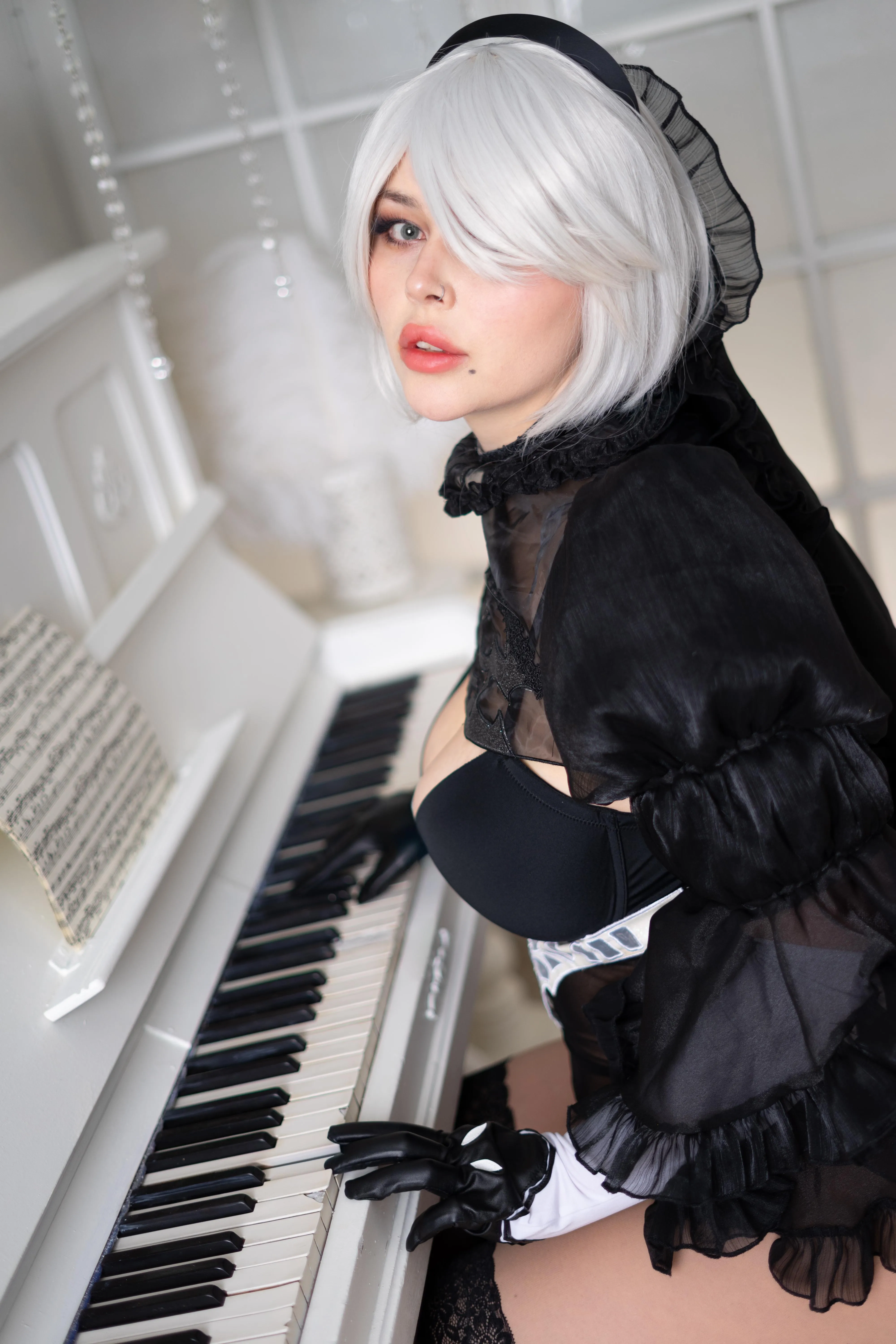 It seemed fitting to shoot my Bride 2B with a piano. Are you attending the NieR Piano Journeys? posted by AdiaCosplay