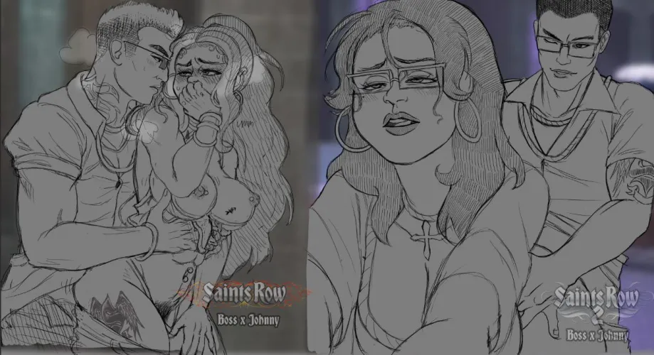 Boss x Johnny (Self) by Sqwdink