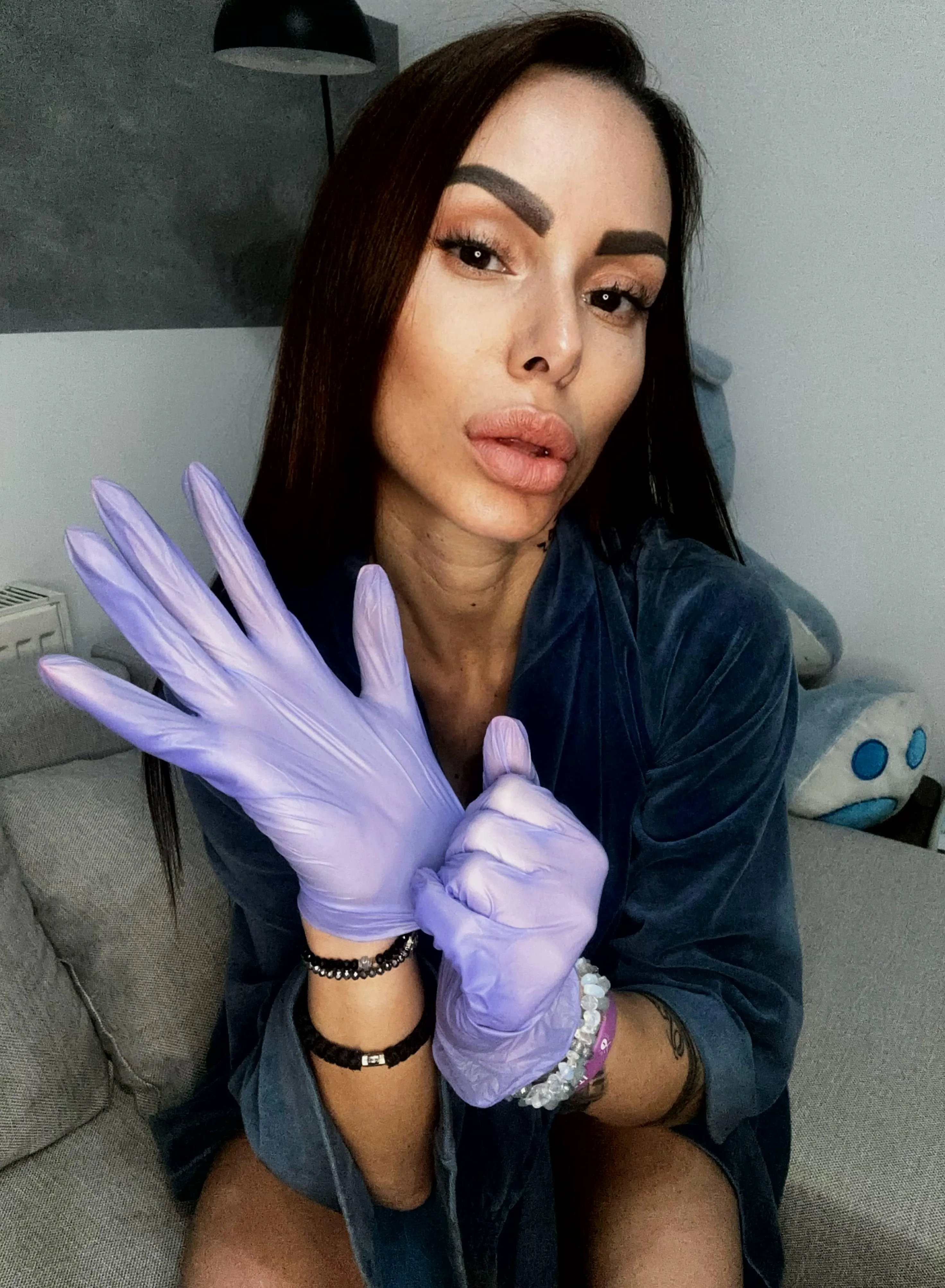 Slipping them on. Now let's see you behave posted by Malla-Tacca