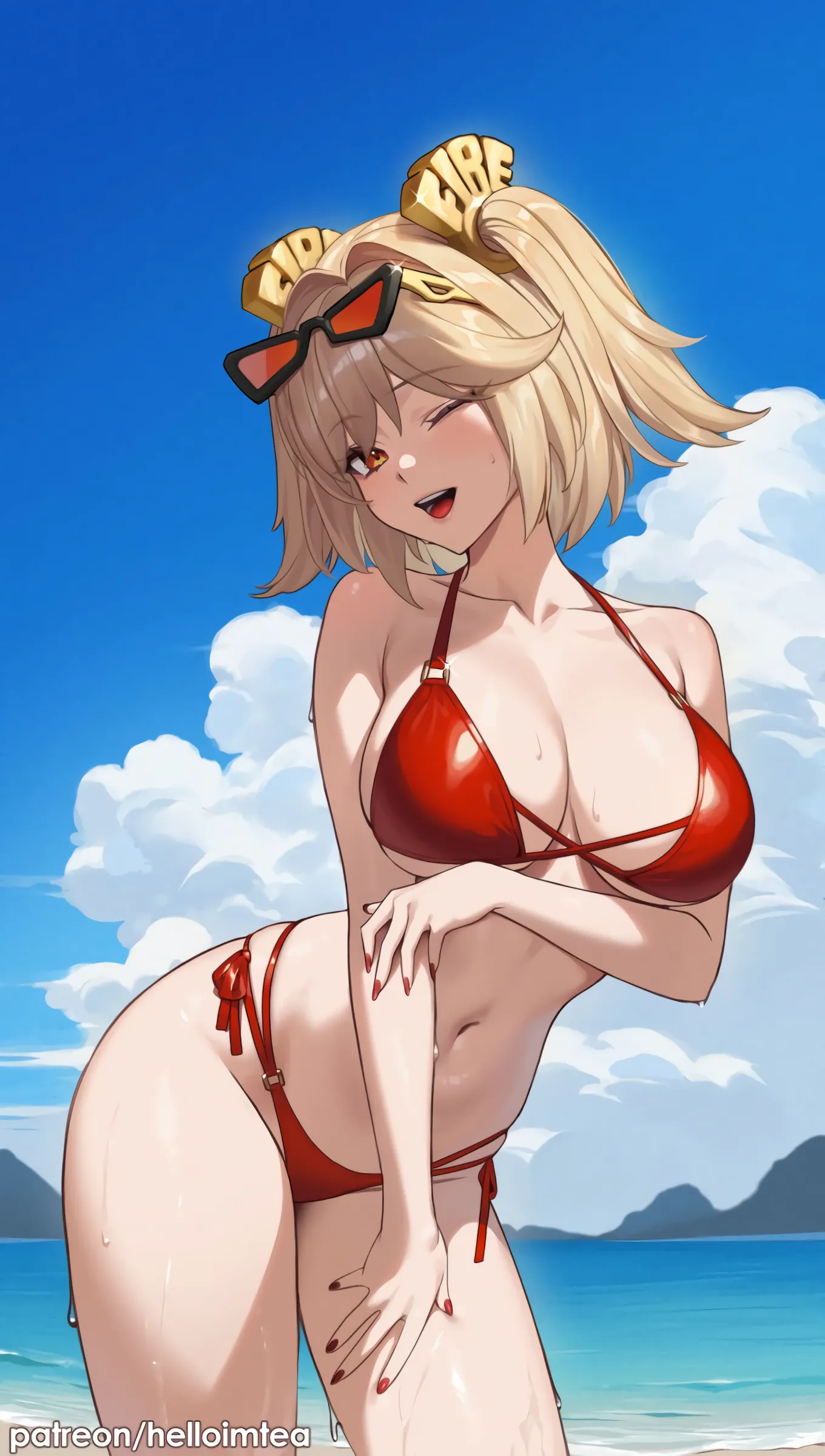 Burnice in red bikini [ZZZ] posted by xSaviour_N