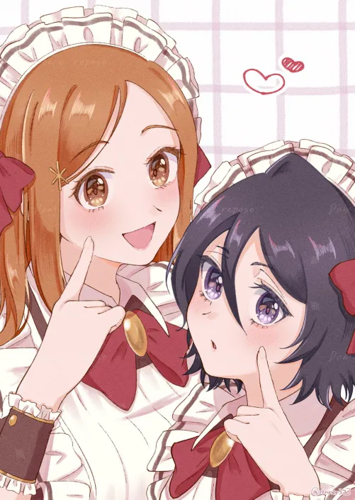 Kuchiki Rukia, Inoue Orihime (Bleach) [rinner373] by MrZerFox