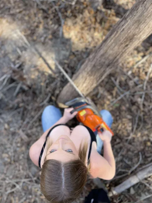 Let's cut some wood then I'll play with yours by NautiCahos256