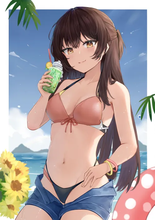Yuki Suou's Beach Day [Alya Sometimes Hides Her Feelings in Russian] by ladylavaender