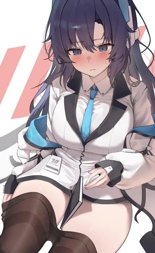 Yuuka wearing Noa's clothes [Blue Archive] by marxsander2016