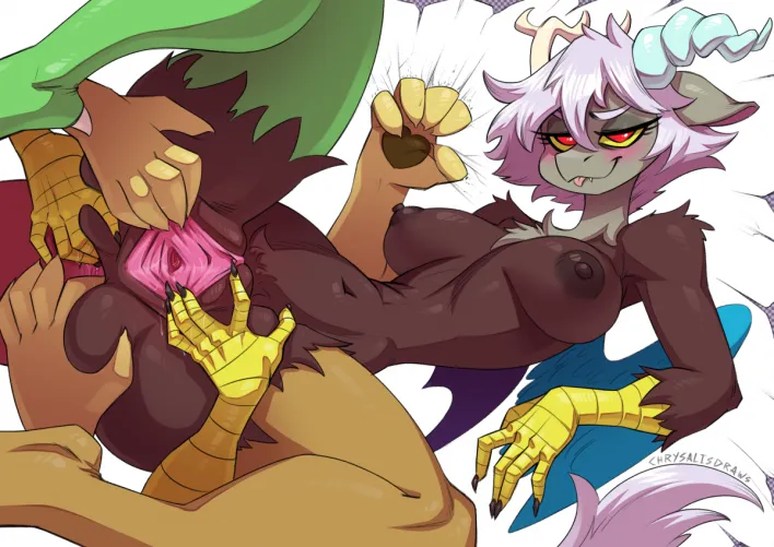 Chaotic Encounter (art by ChrysalisDraws) by courier5995