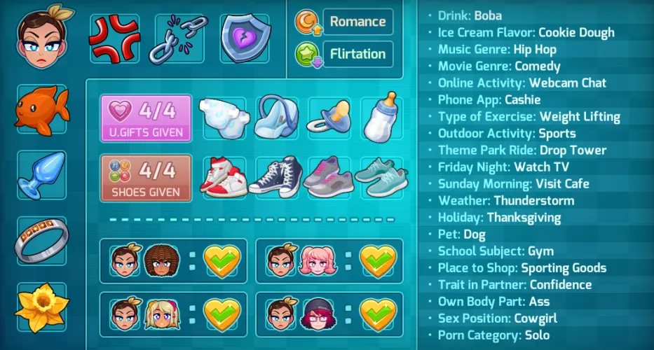 Nora's Vindictive Baggage becomes completely useless on Hard mode because it gets cancelled out by emotionally guarded. Its a huge oversight and honestly makes me annoyed because Nora is one of the few characters that actually gives repercussions for kn by Kind-Youth-6897