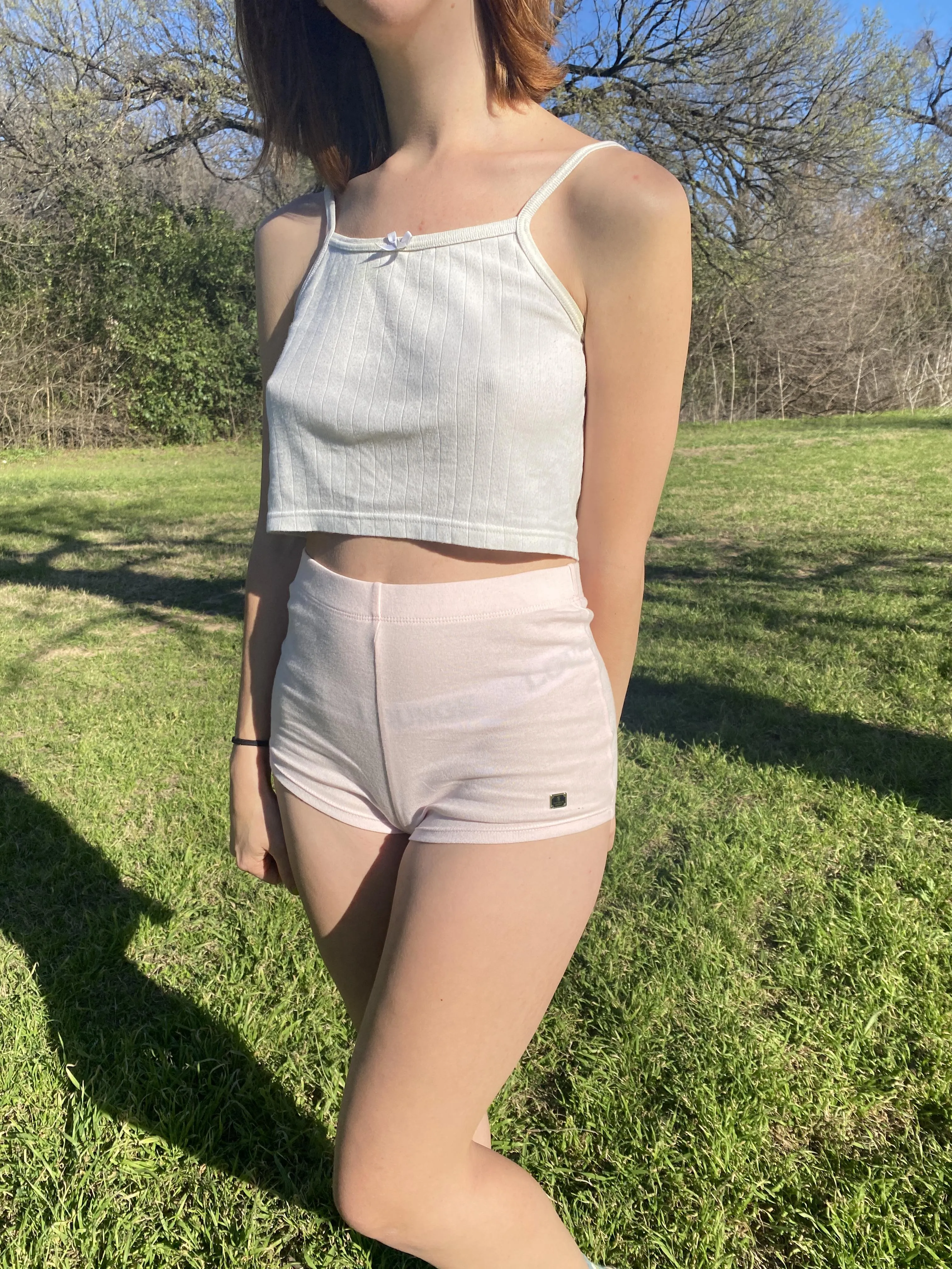 Out for a braless walk posted by Purple-Amelia