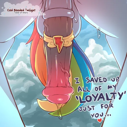 rainbow dash saved her loyalty for you (artist: cold blooded twilight) by Pepper_887