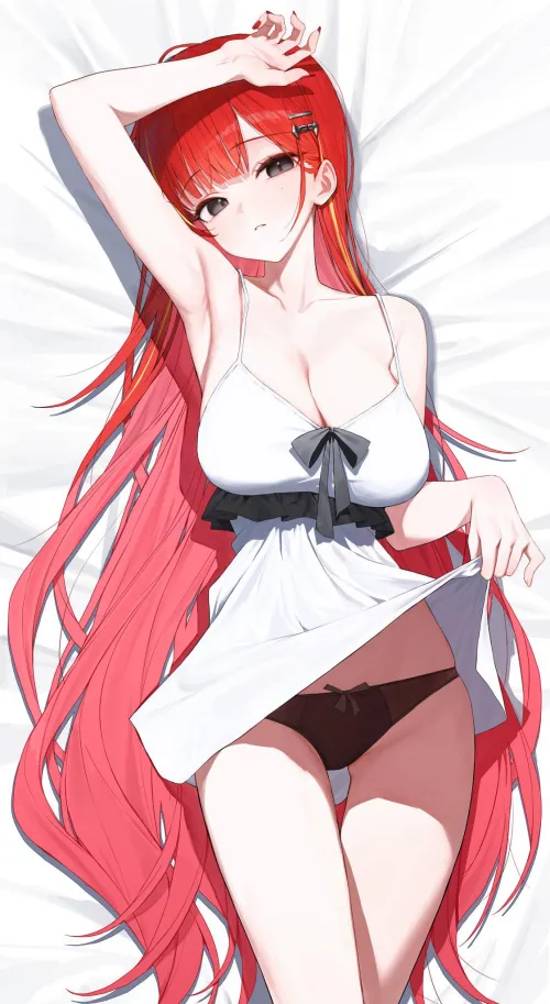 Showing her black pantsu [Vtuber] by marxsander2016