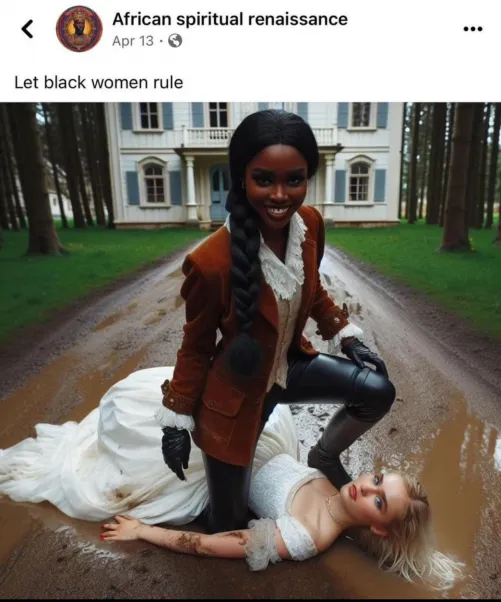 While black women may love and appreciate white women and white women are made to breed with black men. It is important to know black women are in control and supersede our needs, our rank, our importance, and of course our beauty by SwiftieWithABooty