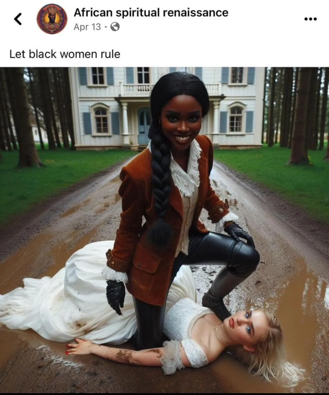 While black women may love and appreciate white women and white women are made to breed with black men. It is important to know black women are in control and supersede our needs, our rank, our importance, and of course our beauty posted by SwiftieWithABooty