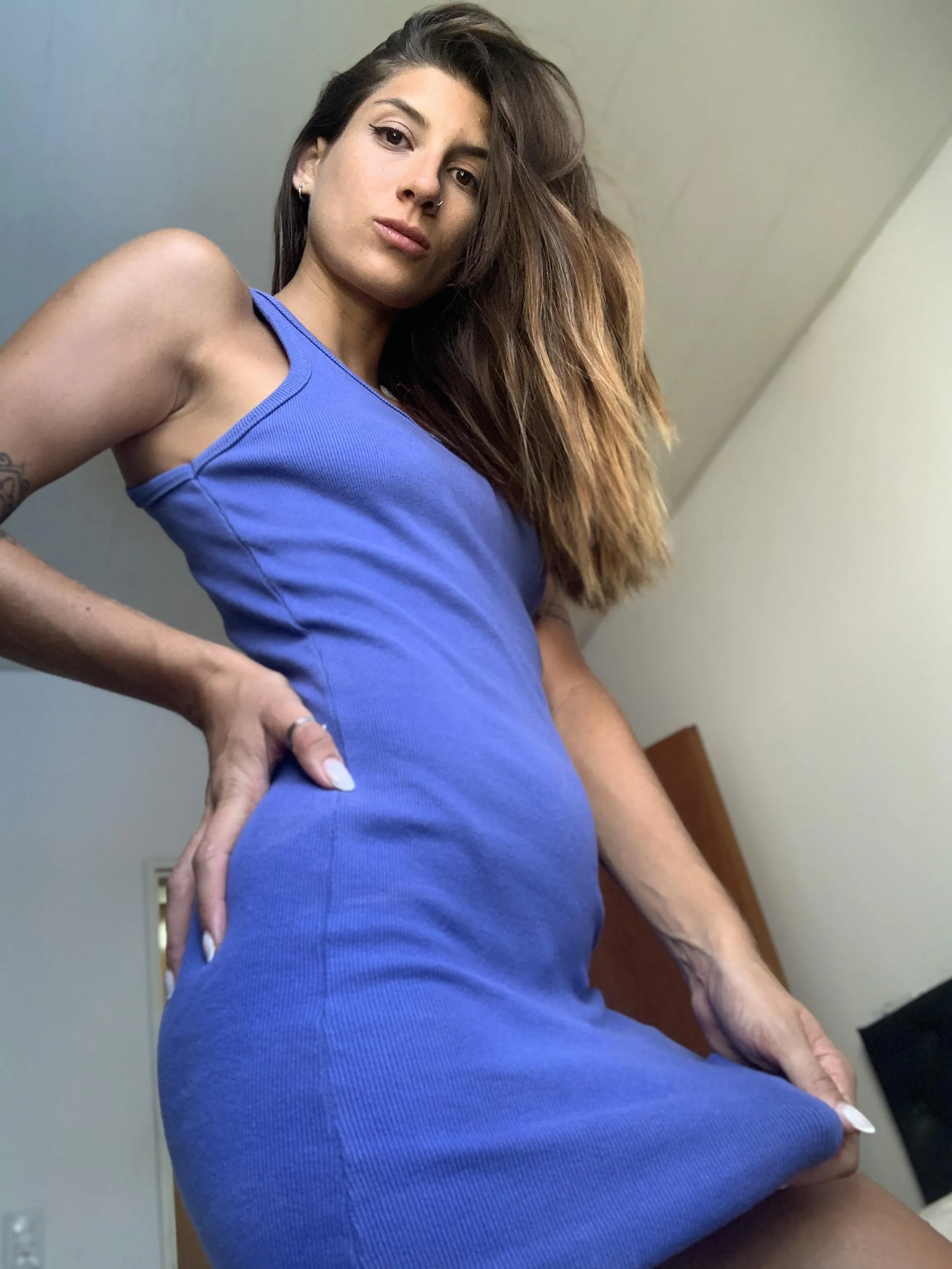 Hid it under my dress before I hide it inside you ;) posted by babyy_hotcherryy