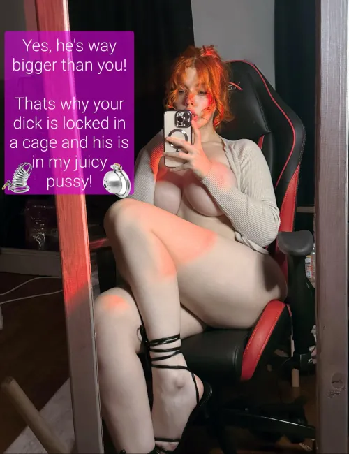 Stay locked cuck, you deserve chastity 🔐 by Mistress_Brianna_