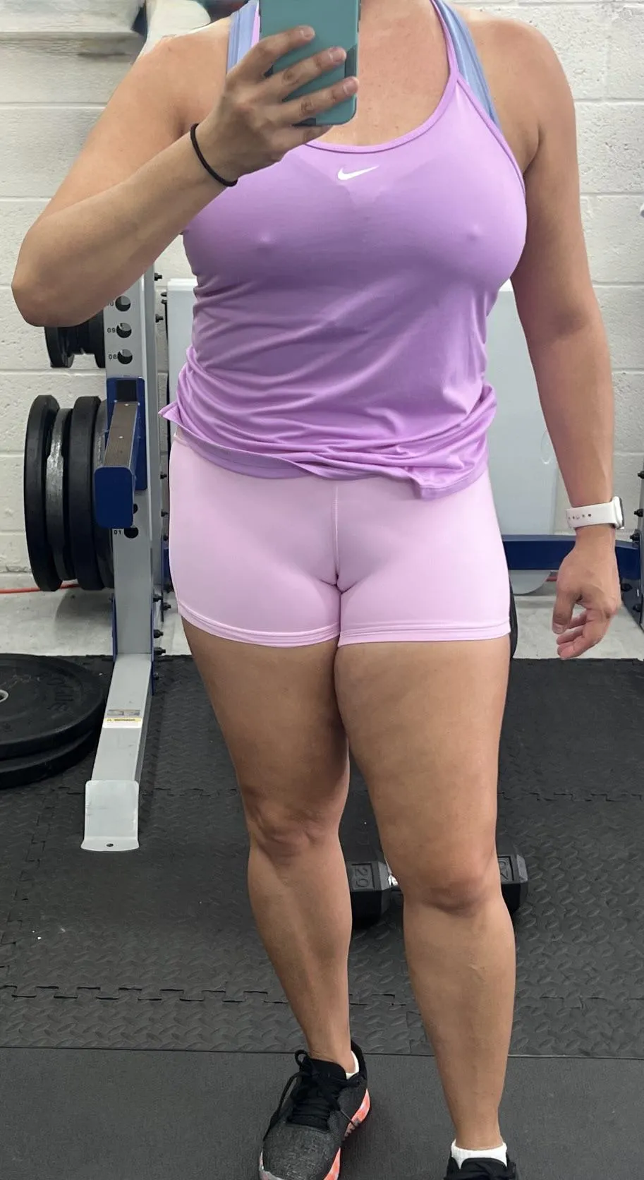 When the Gym Mirror Shows More Than Just My Progress posted by FlaRicanHotMomma