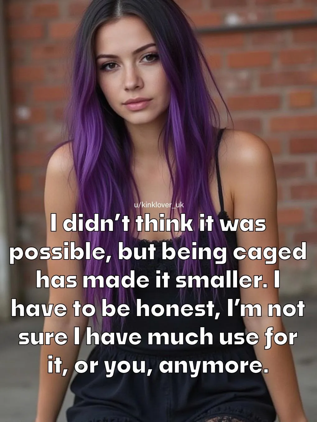 You’re gonna have to up your oral skills, but if that doesn’t work, remember - YOU wanted this. posted by kinklover_uk