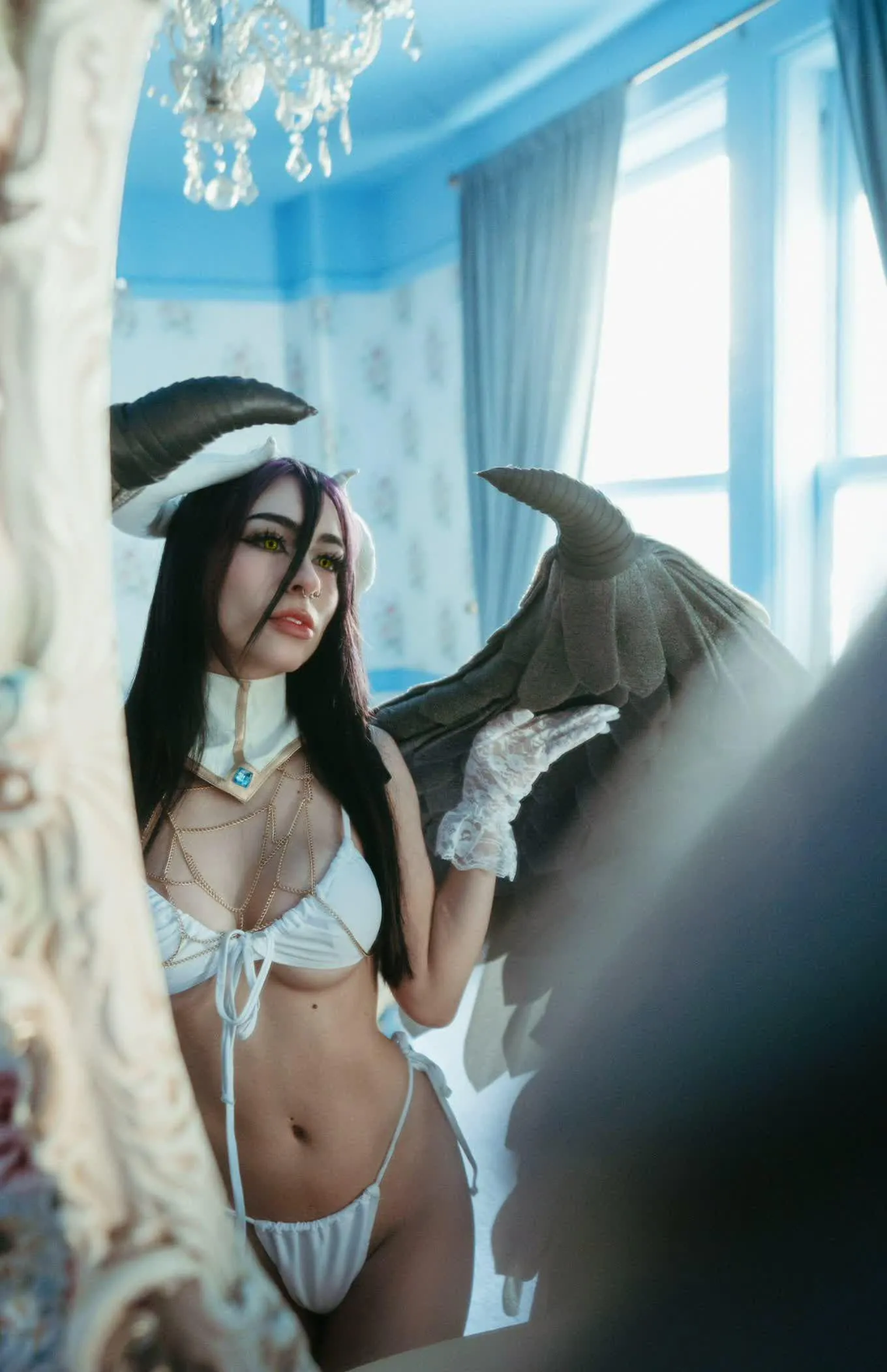 Albedo Inspired Cosplay by Blodvy [Overlord] posted by Celestial_Musee