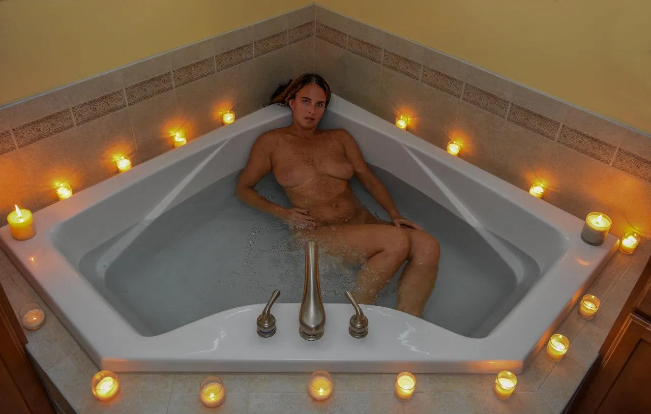 A sensual candlelit bath. posted by CountryGirlMILF