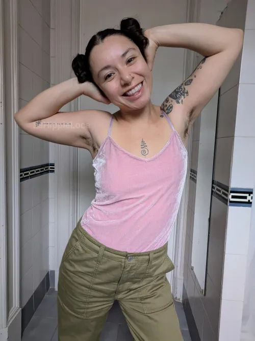 Fun size fuzzy lady by LaHippieLoca