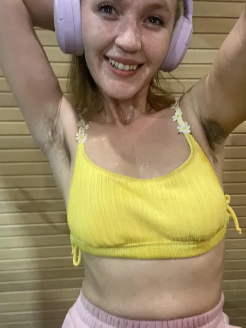 Hairy and sweaty gym armpits by SpitInMyMouth420_