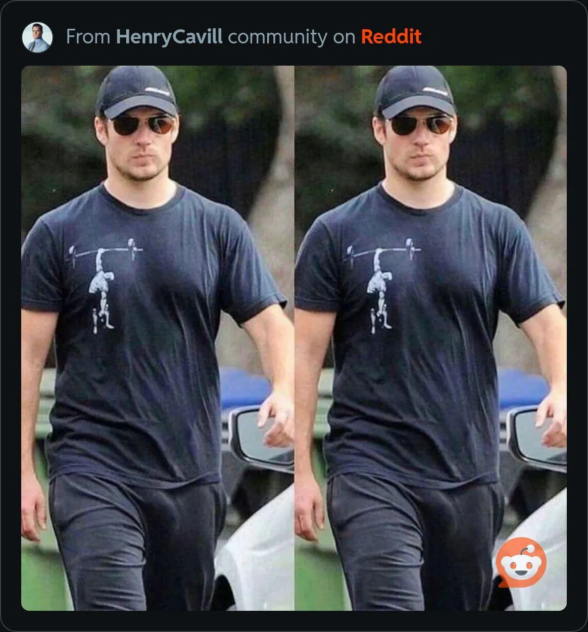 Henry Cavil’s banana posted by Goodboydick