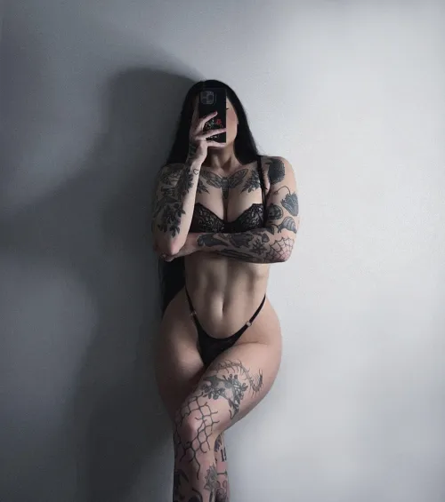 Lick my flesh with the tattoos by tiddy_mania